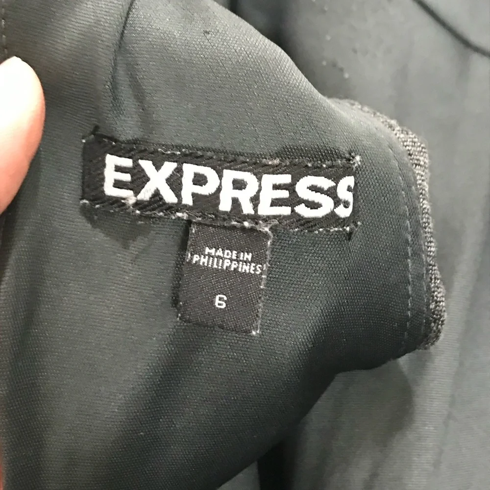 Express☀️Gray ruched dress - Picture 8 of 8
